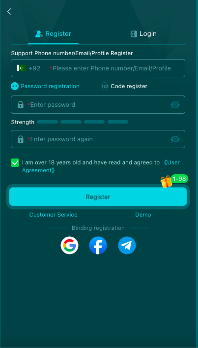 HH98 Game Login